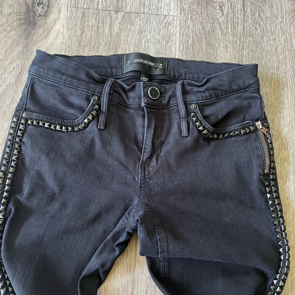Calvin Rucker designer studded jeans - Picture 4 of 6